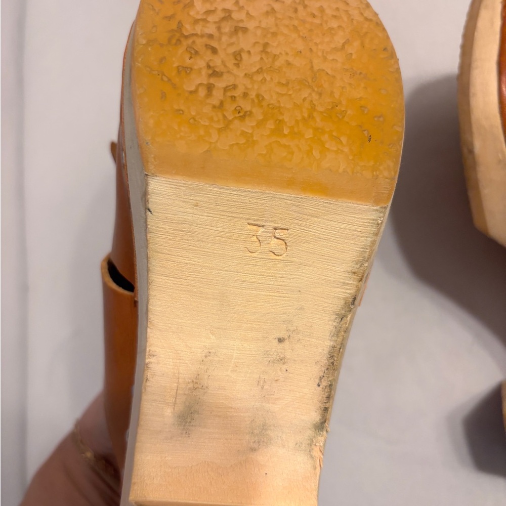 Bryr Fringe Clogs in Whiskey - Picture 6 of 7